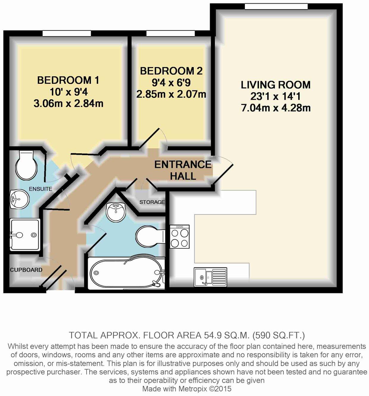 Staines Road West, Ashford, TW15 floorplan