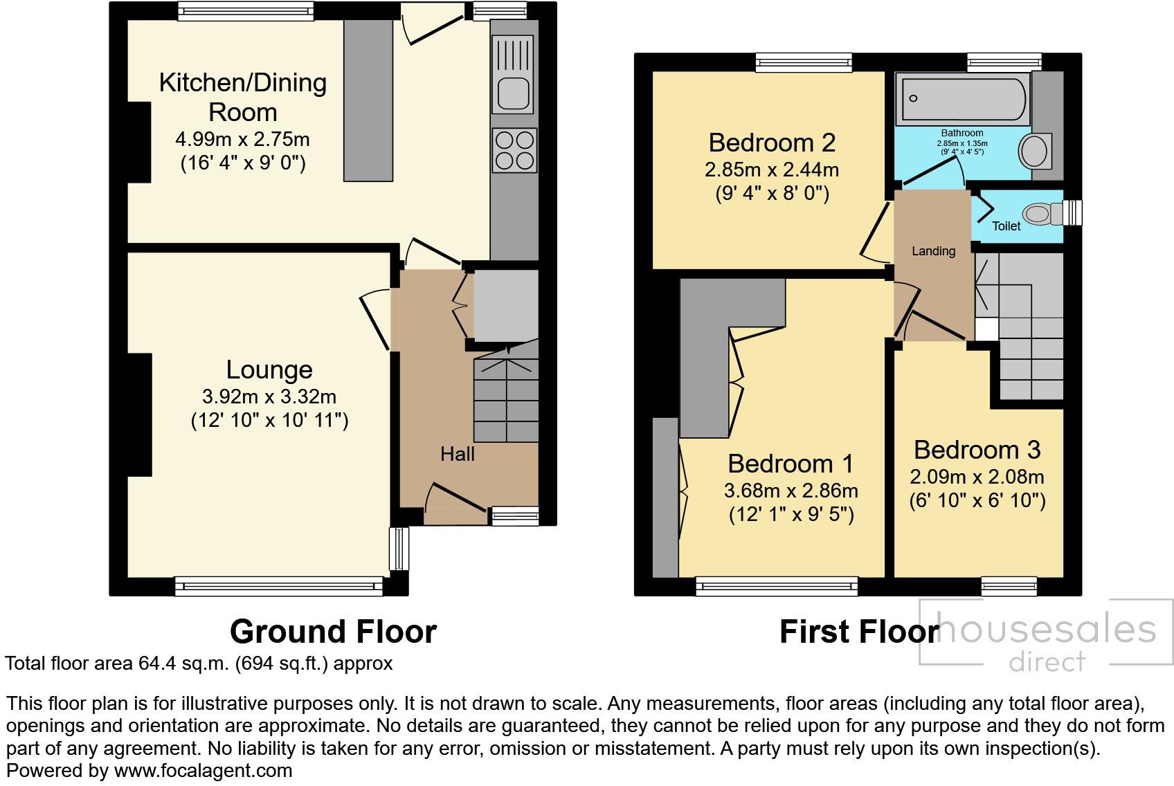 Friendly Avenue, Sowerby Bridge, HX6 floorplan