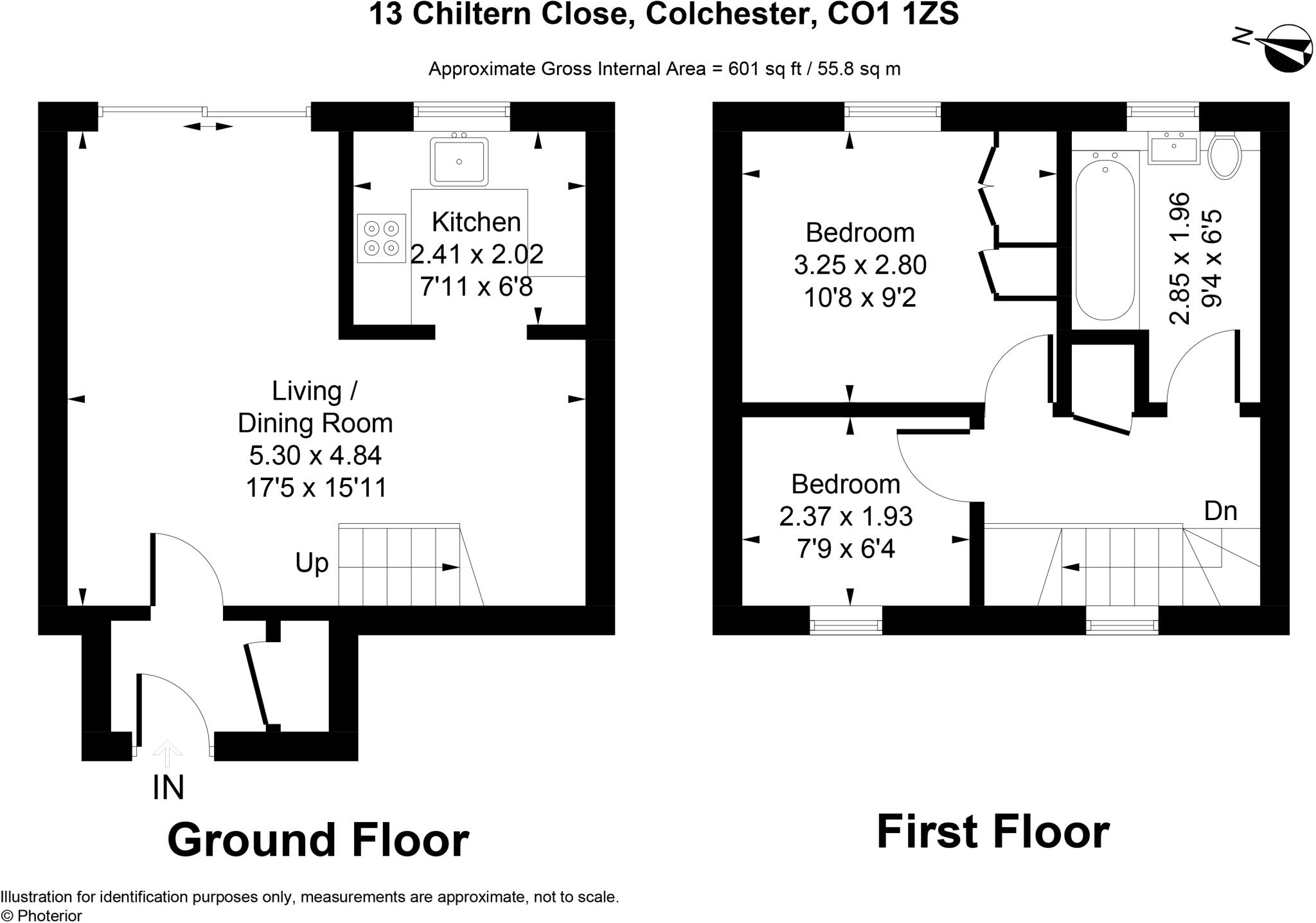 Chiltern Close, North Station, Colchester, CO1 floorplan
