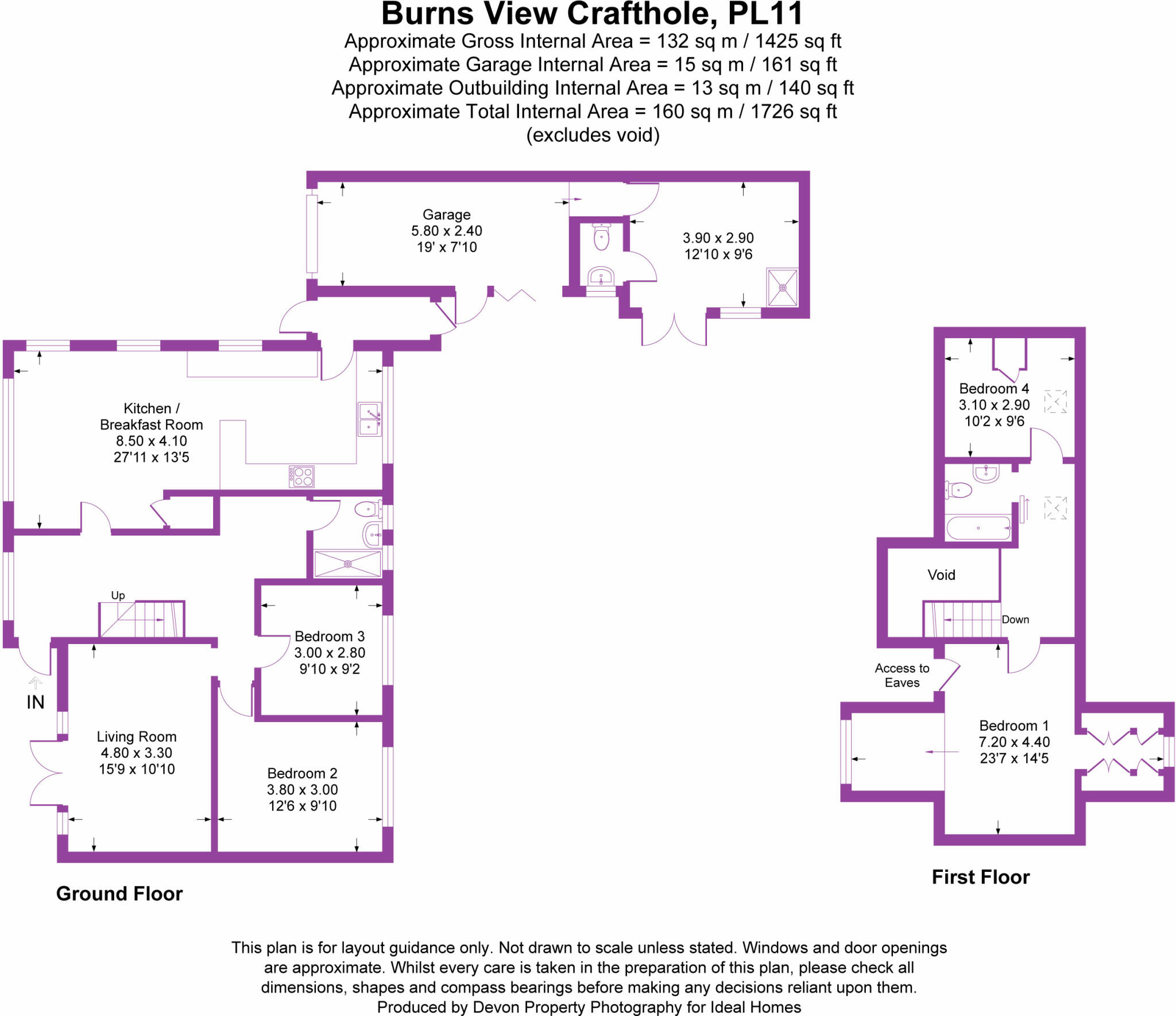 Burns View, Crafthole, Cornwall, PL11 floorplan