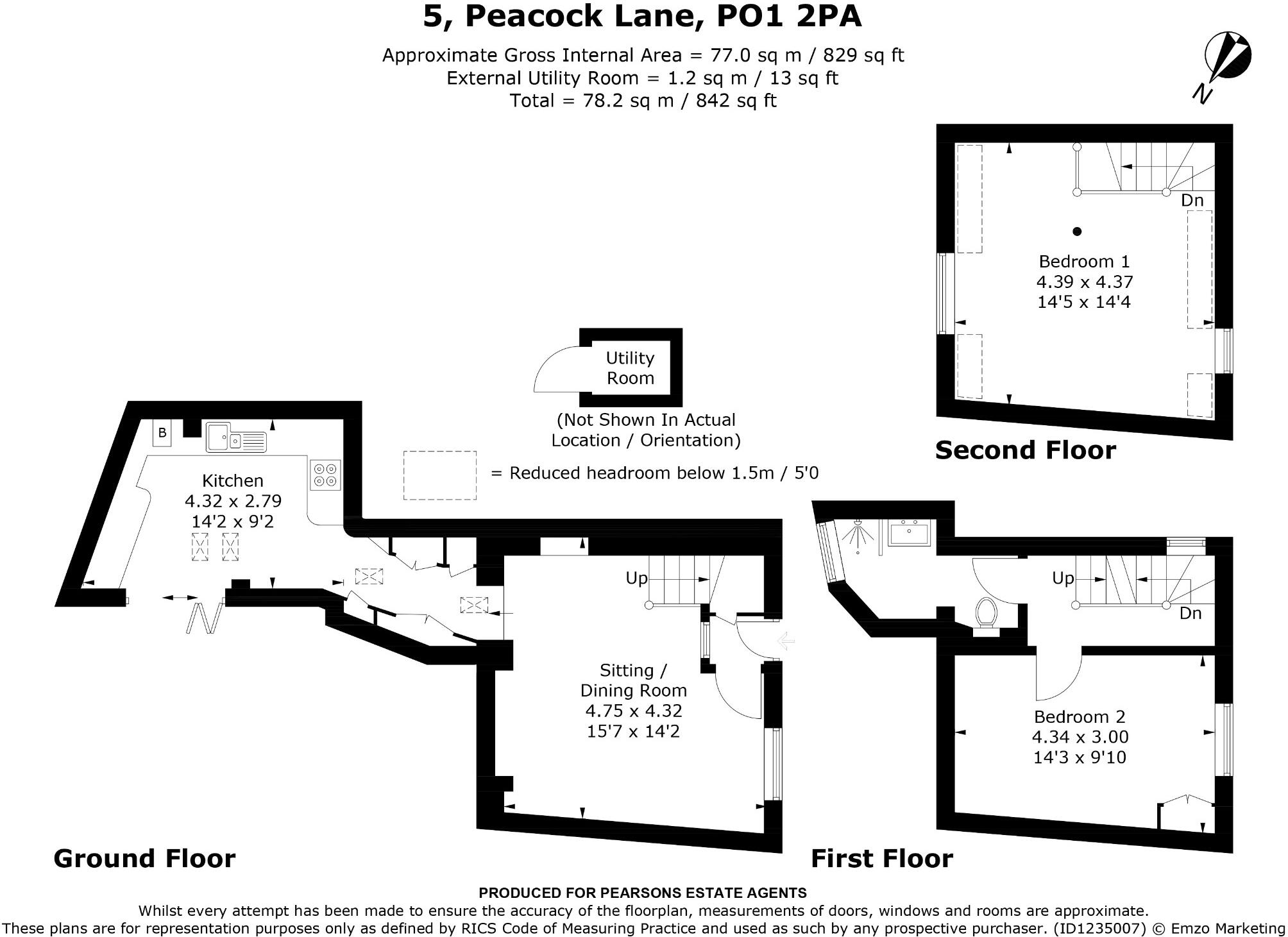 Peacock Lane, Old Portsmouth floorplan