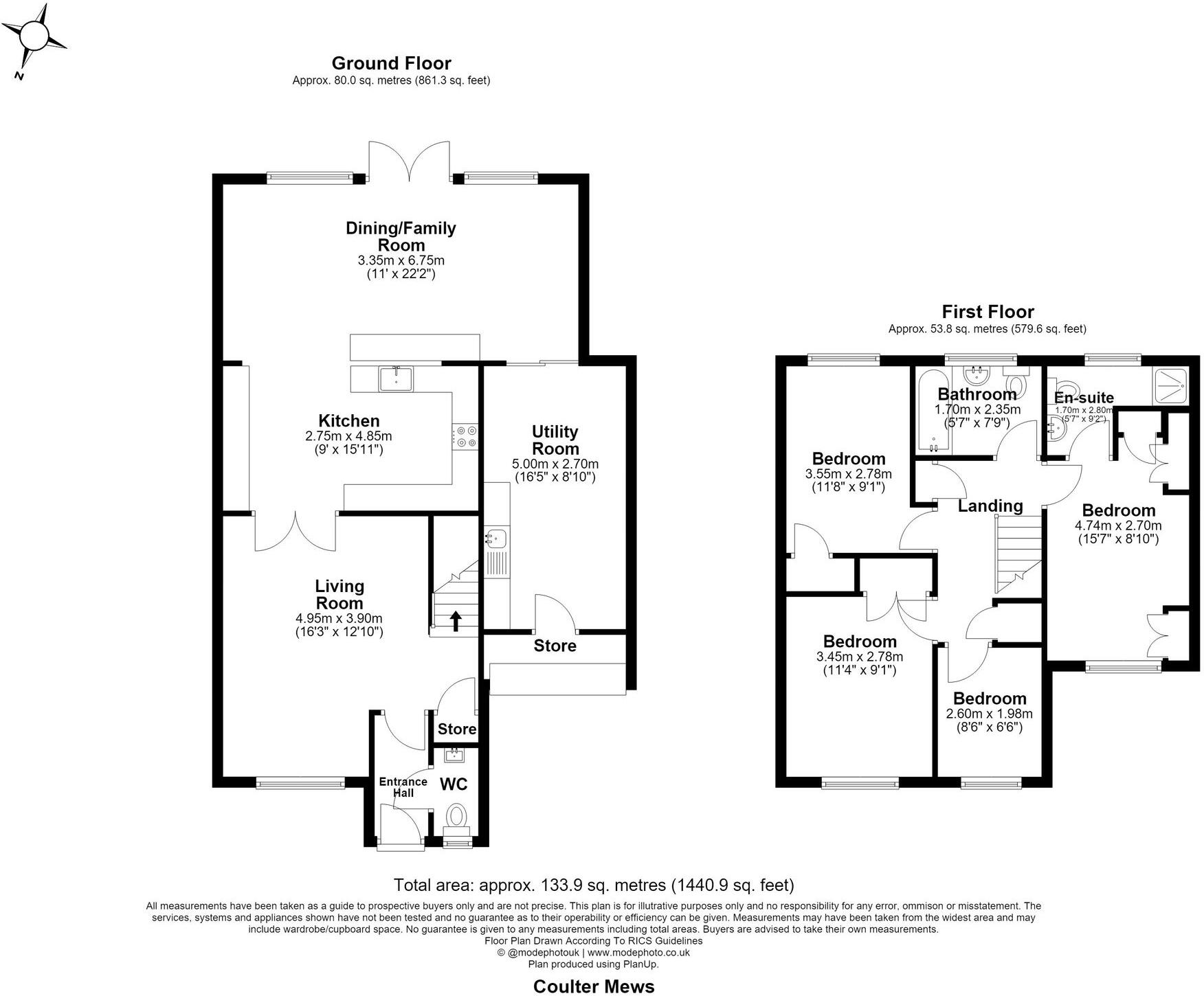 Coulter Mews, Billericay, CM11 floorplan