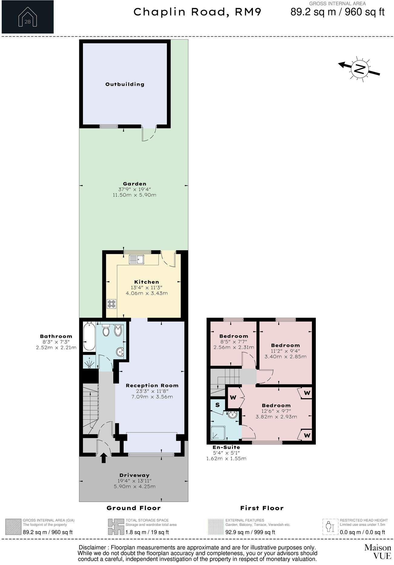 Chaplin Rd, RM9 floorplan