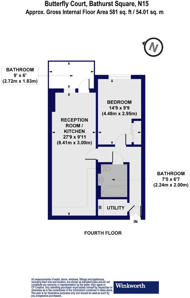 Butterfly Court, London, N15 floorplan