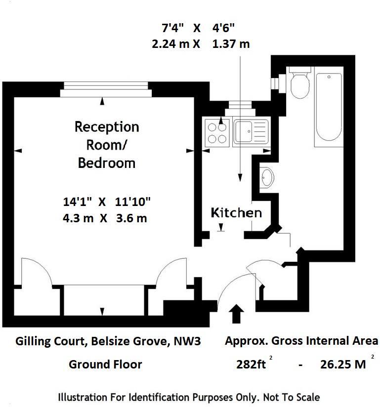 Gilling Court , Belsize Grove, NW3 4UY floorplan