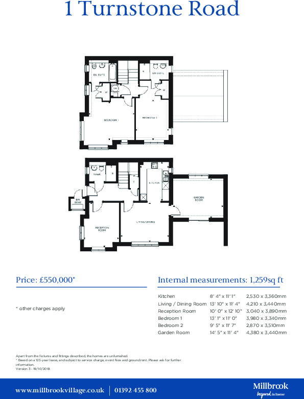Turnstone Road, Millbrook Village, Exeter, Devon, EX2 floorplan