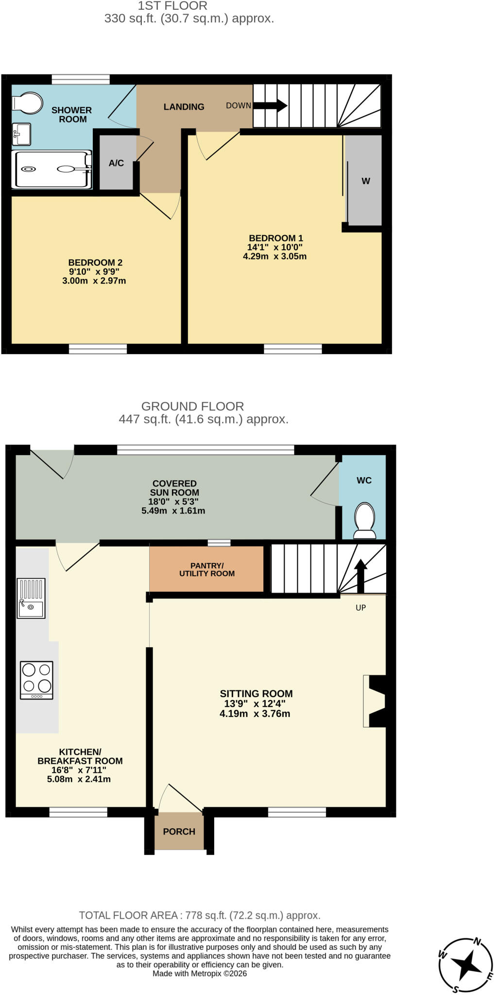 5, Townsend Cottages, East Lambrook, South Petherton, TA13 floorplan