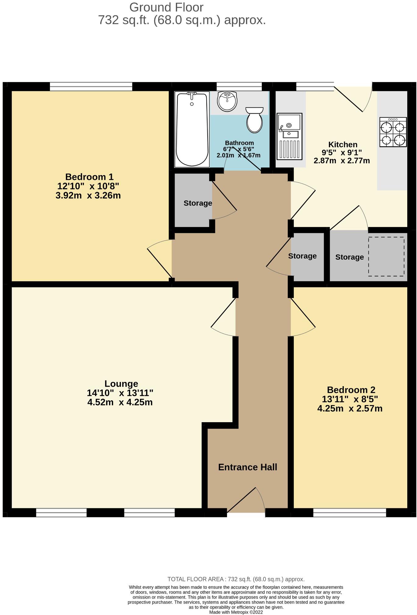 White Ladies Close, Havant floorplan