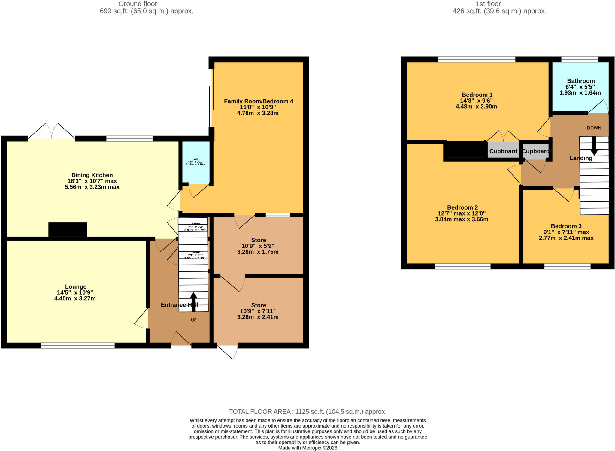 Furnace Road, Bedworth, CV12 floorplan