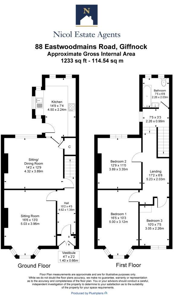 Eastwoodmains Road, Giffnock floorplan