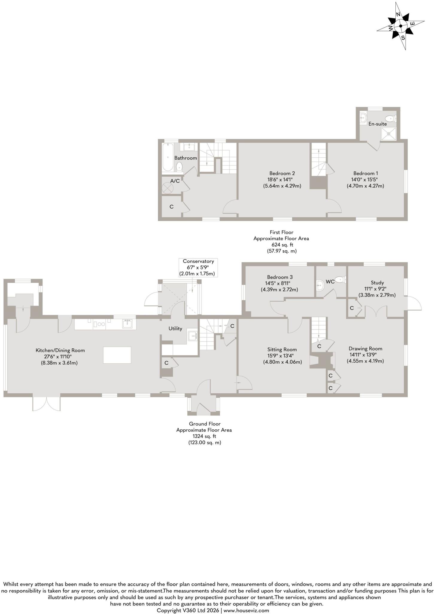 Beautifully Presented Georgian Cottage in Croxton floorplan