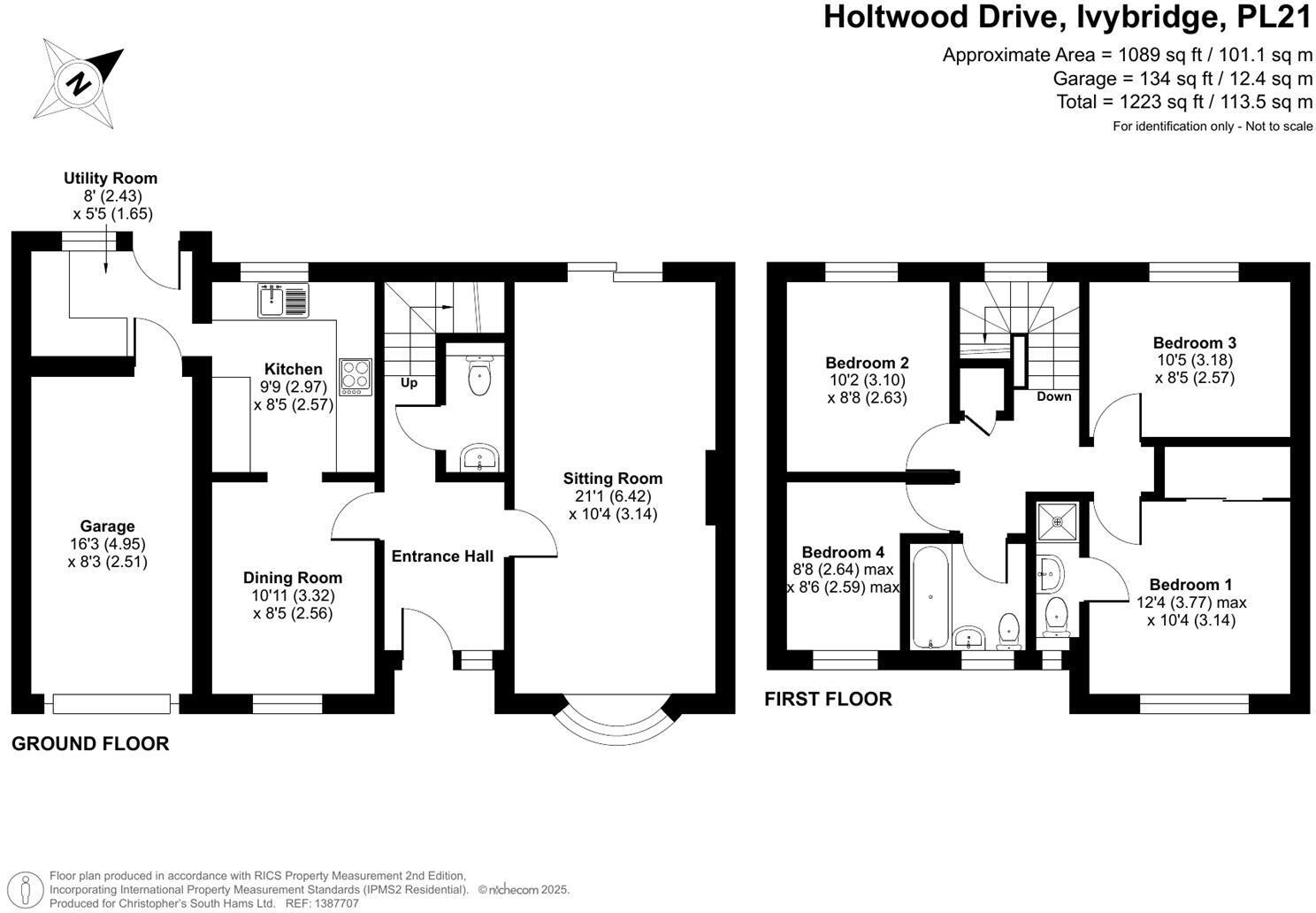 Holtwood Drive, Ivybridge floorplan