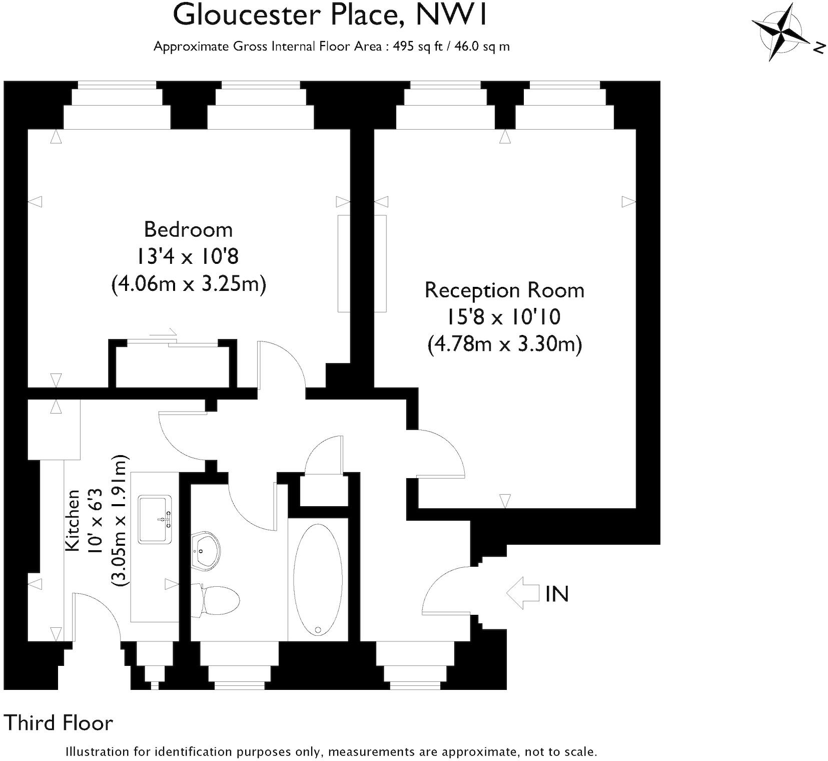 Ivor Court, Gloucester Place, London floorplan