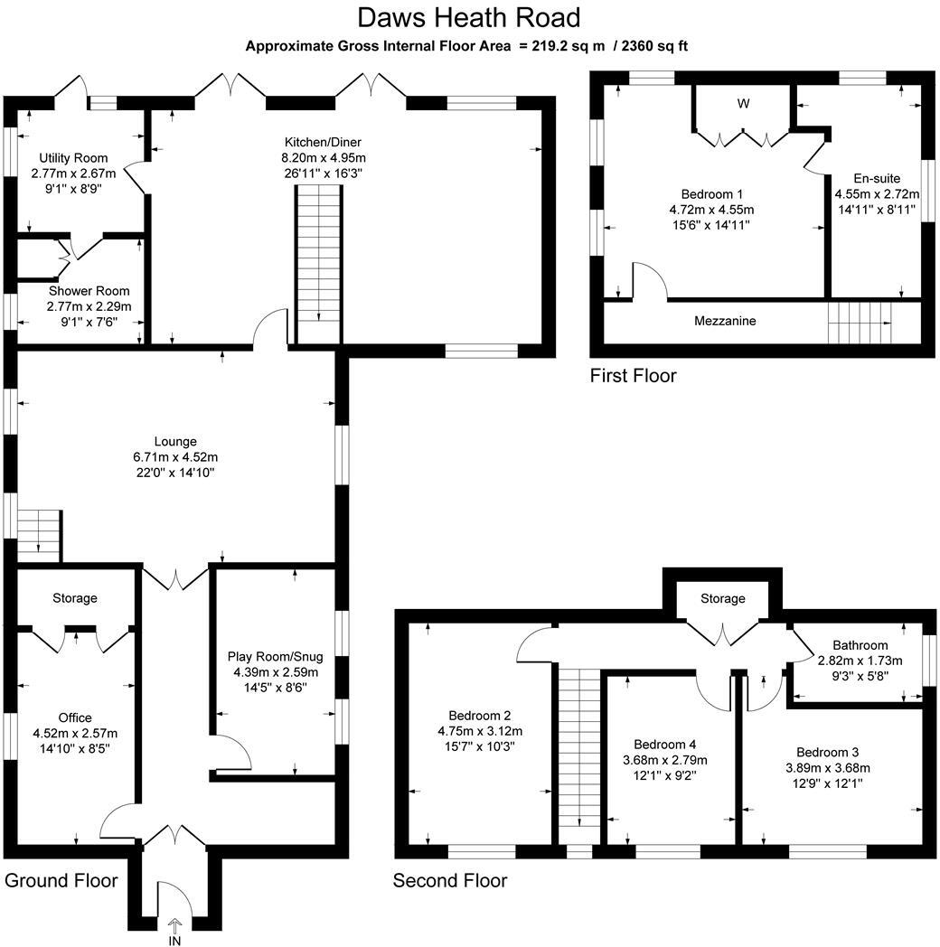 Daws Heath Road, Benfleet floorplan
