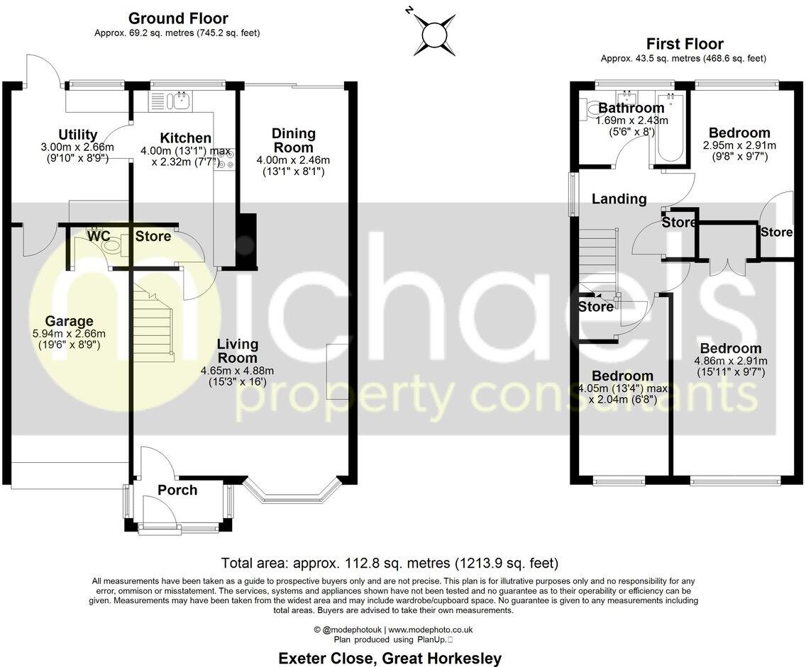 Exeter Close, Great Horkesley, Colchester, CO6 floorplan