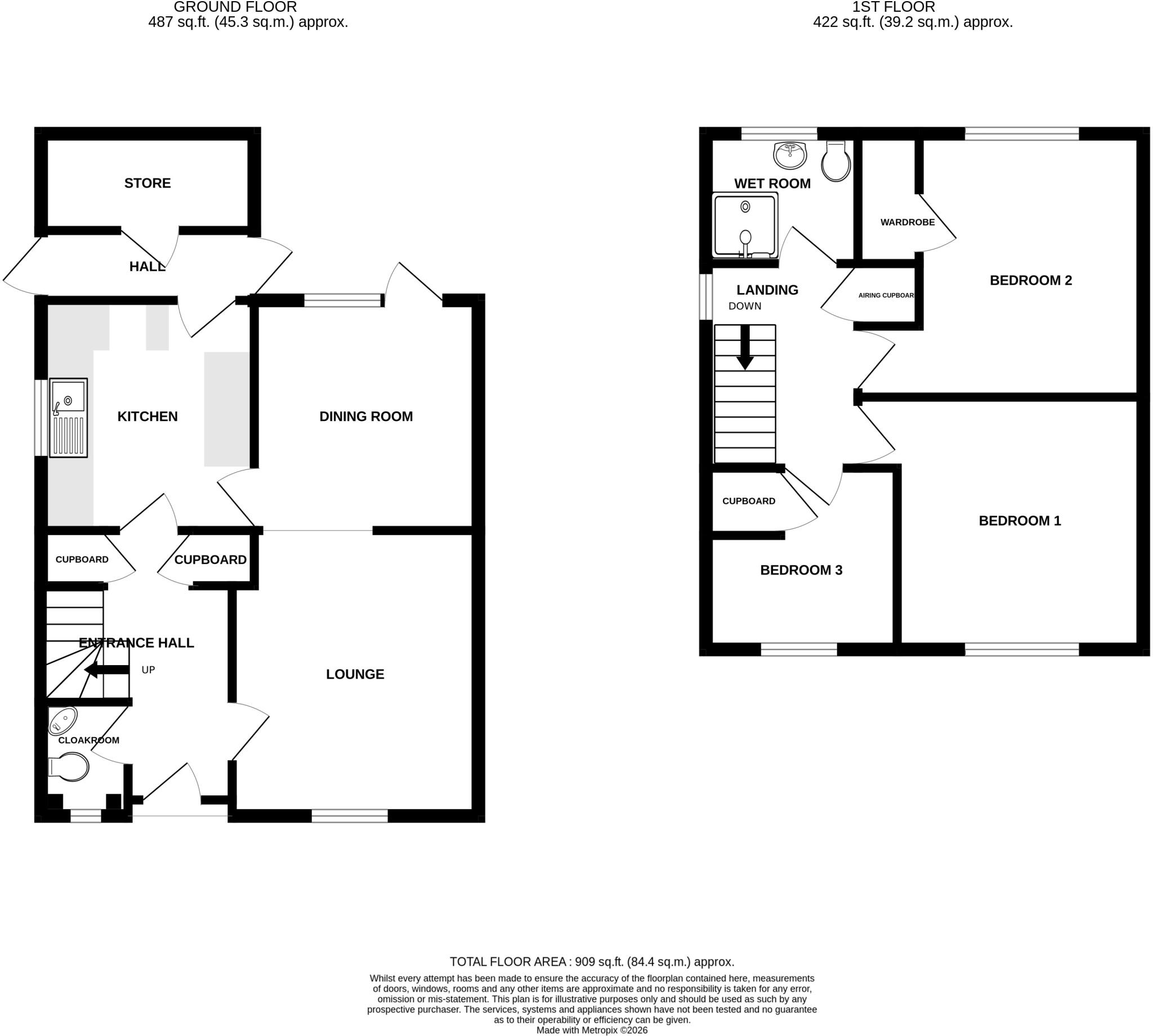 Bakersfield, Winsham, Somerset, TA20 floorplan