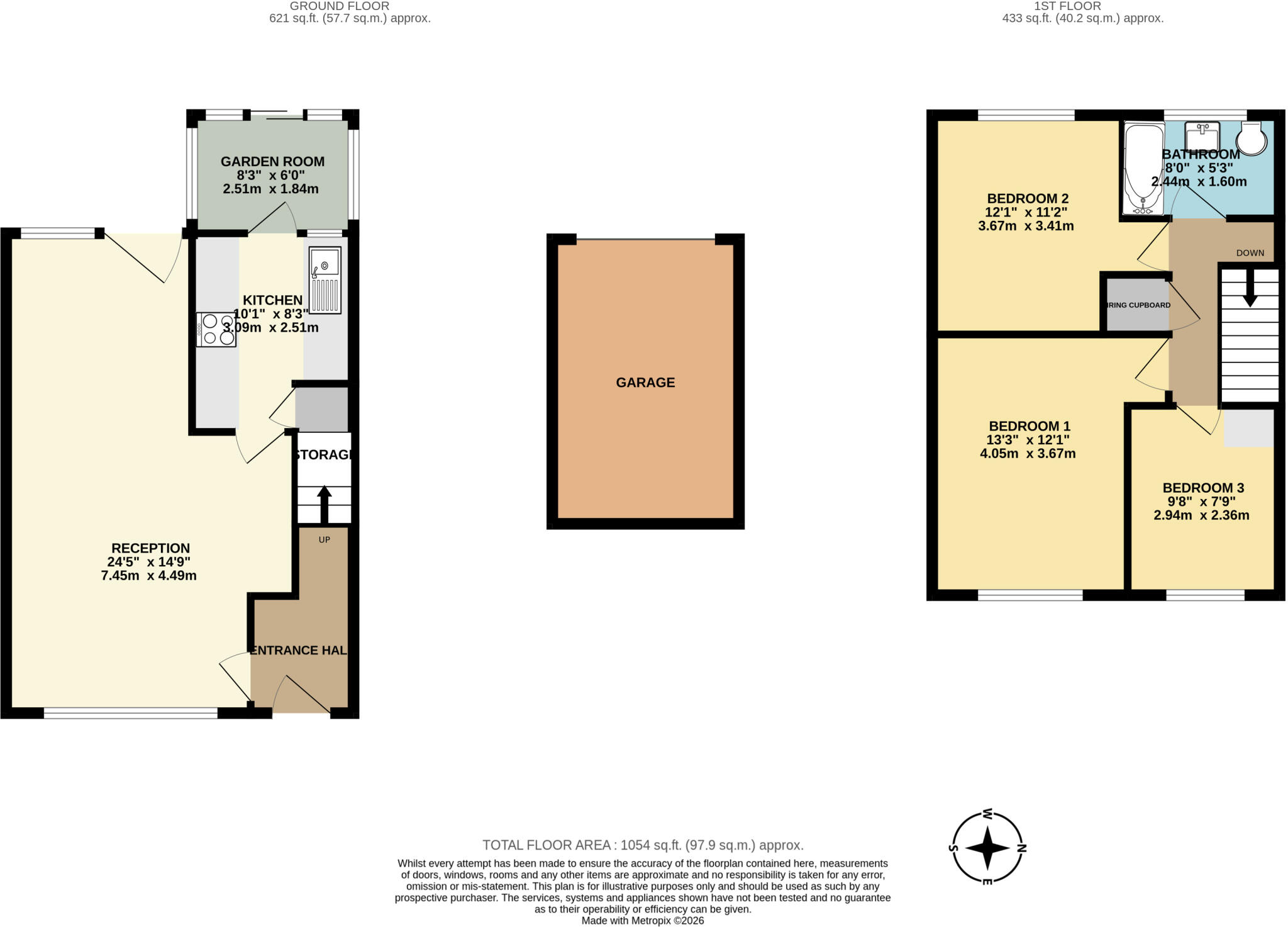 Kenilworth Walk, Bedford, MK41 floorplan