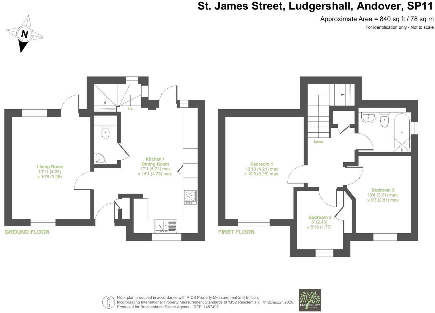 St. James Street, Ludgershall, Andover, SP11 9QF floorplan