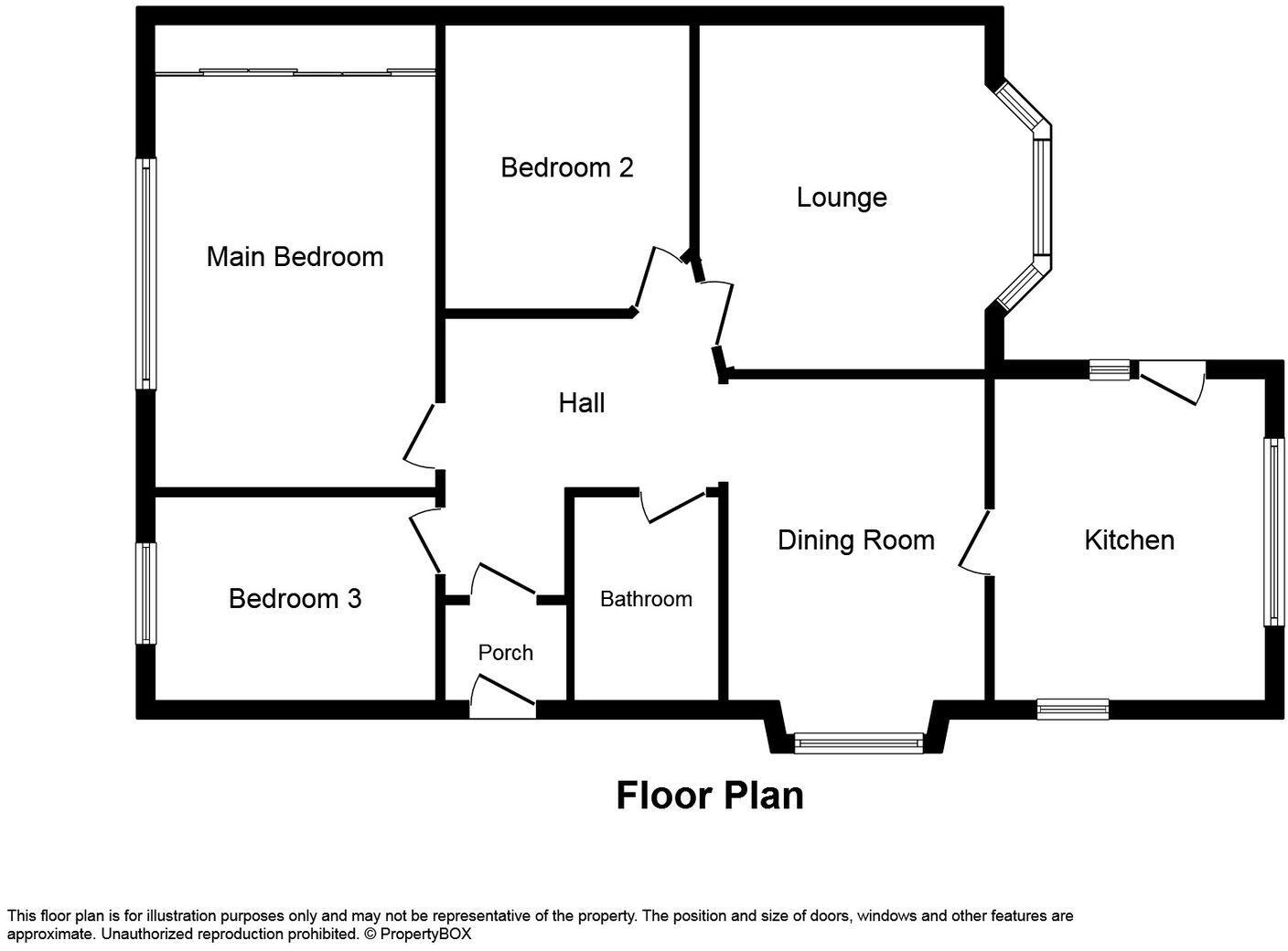 33 Gillian Drive, Rhyl, LL18 4TB floorplan