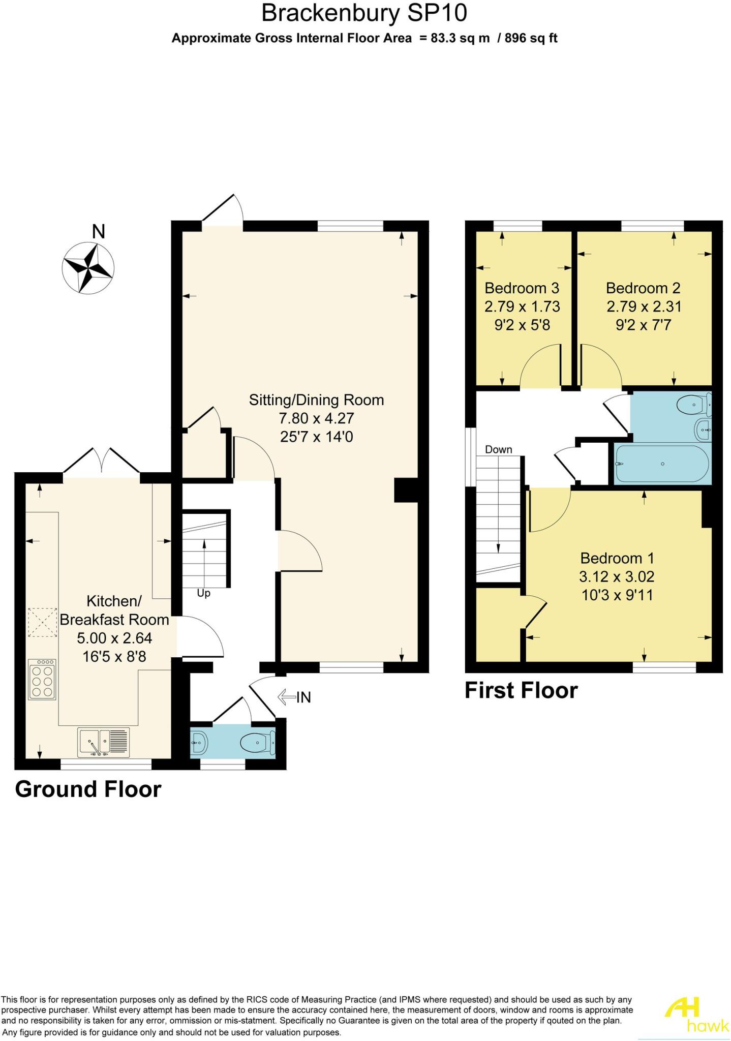 Brackenbury, Andover, SP10 floorplan
