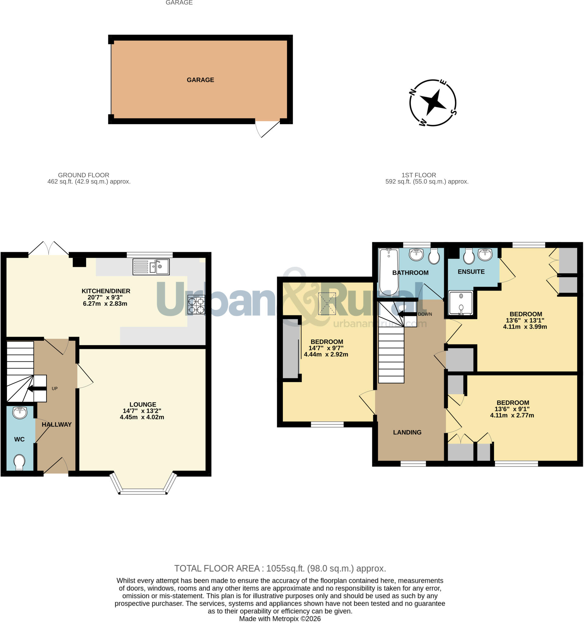 Woodpecker Close, Great Barford, Bedford, Bedfordshire, MK44 floorplan