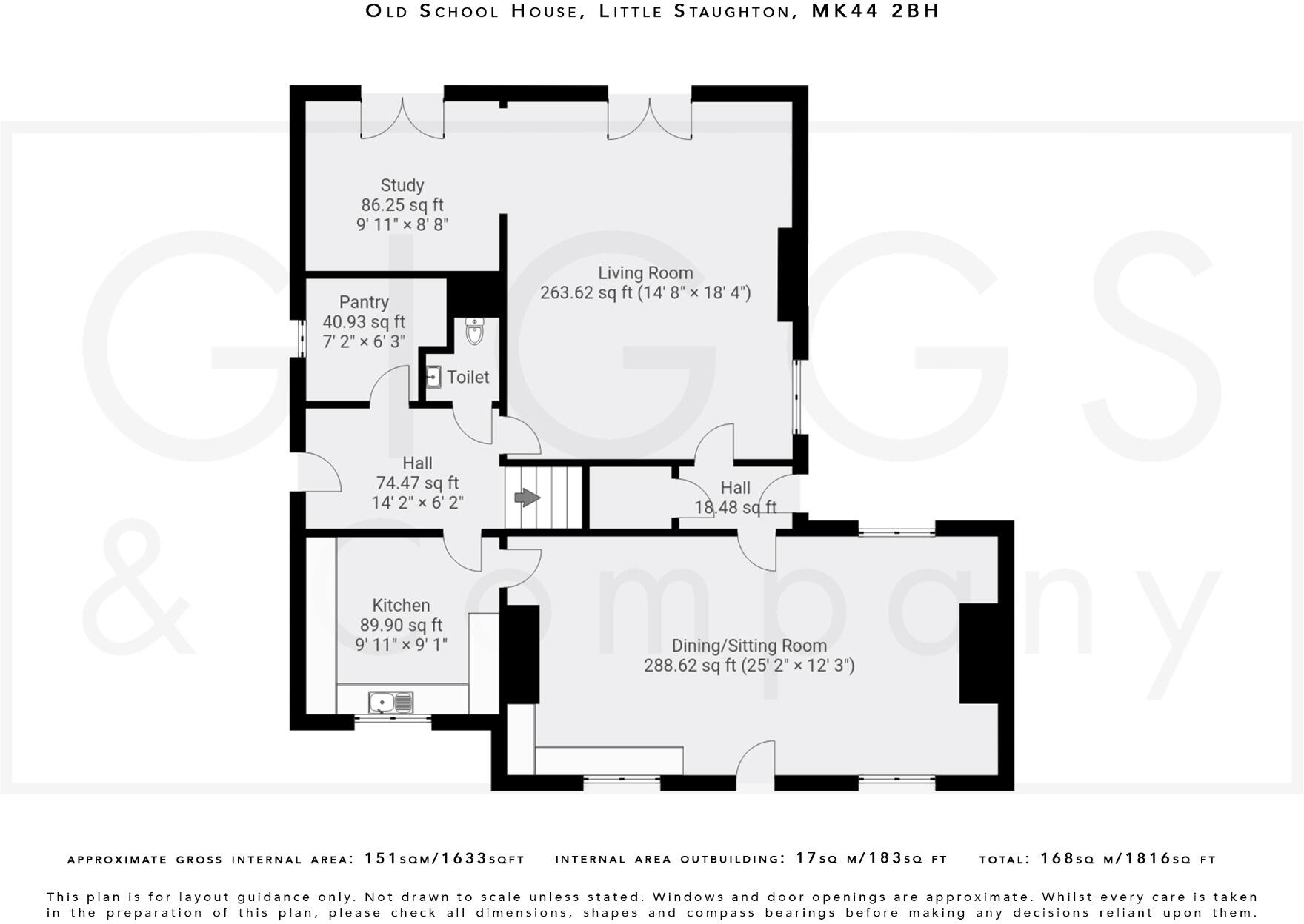 High Street, Little Staughton, Bedford, Bedfordshire, MK44 2BH floorplan