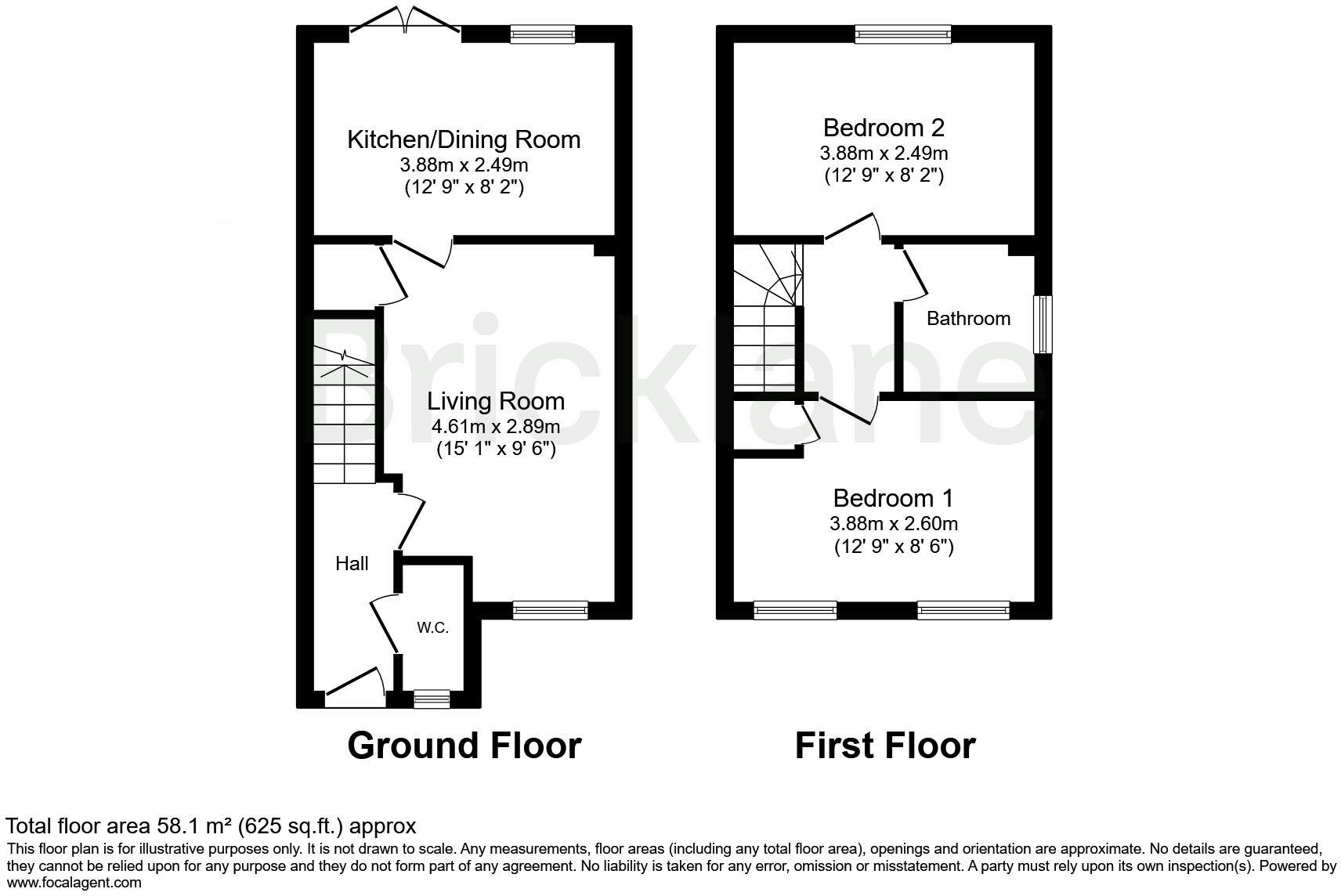 Alva Close, Corby floorplan