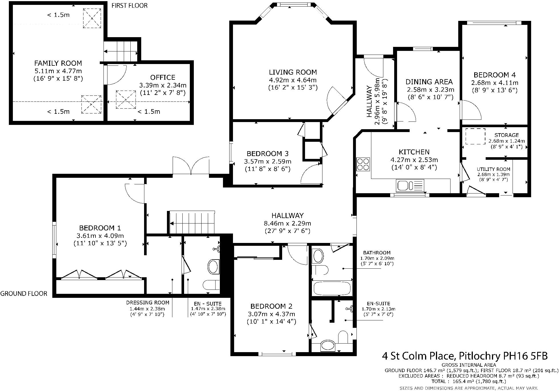 4 St. Colm Place, Pitlochry PH16 5FB floorplan