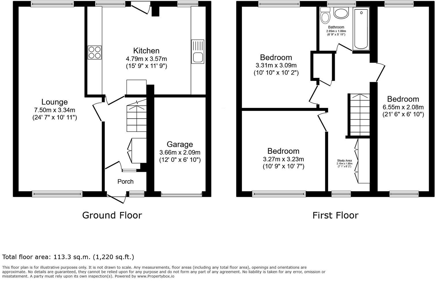 Binsted Avenue, Wadsley Bridge, Sheffield floorplan