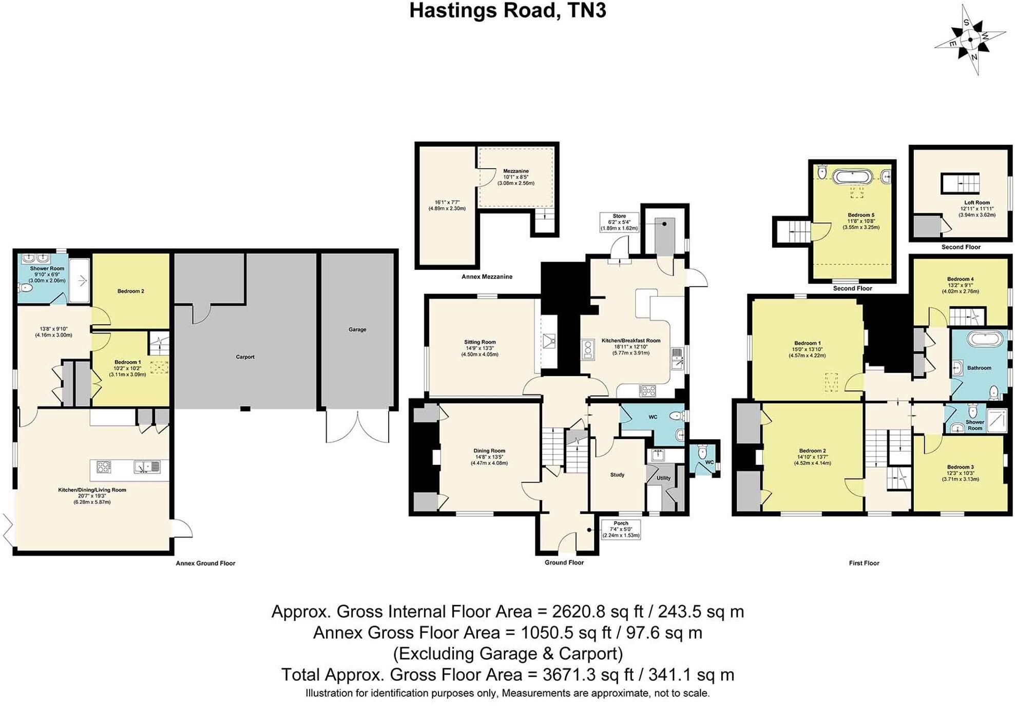 Hastings Road, Lamberhurst, TN3 floorplan