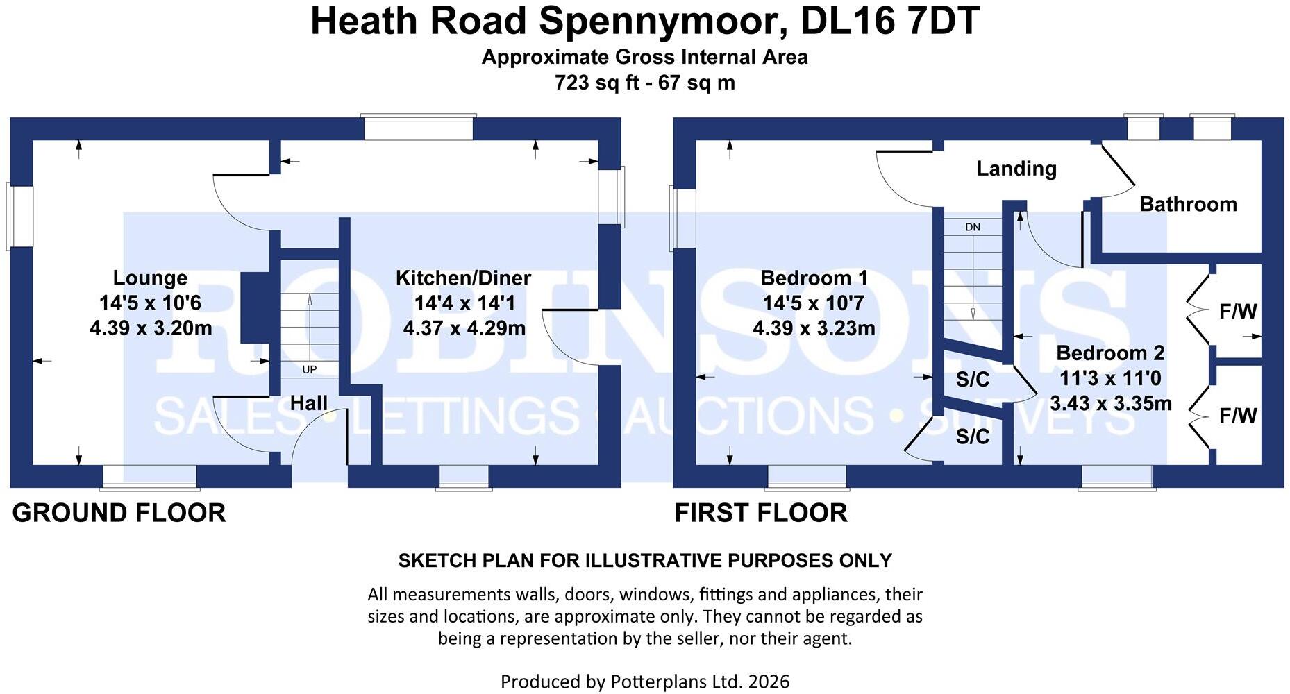 Heath Road, Middlestone Moor, Spennymoor floorplan