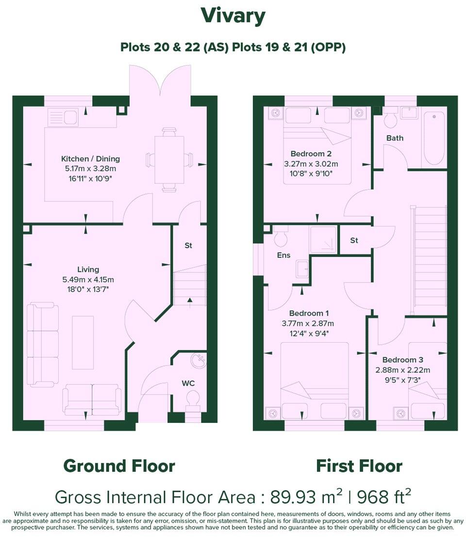 20 Gadds Green, Higher Palmerston Road, Taunton, Somerset, TA1 floorplan