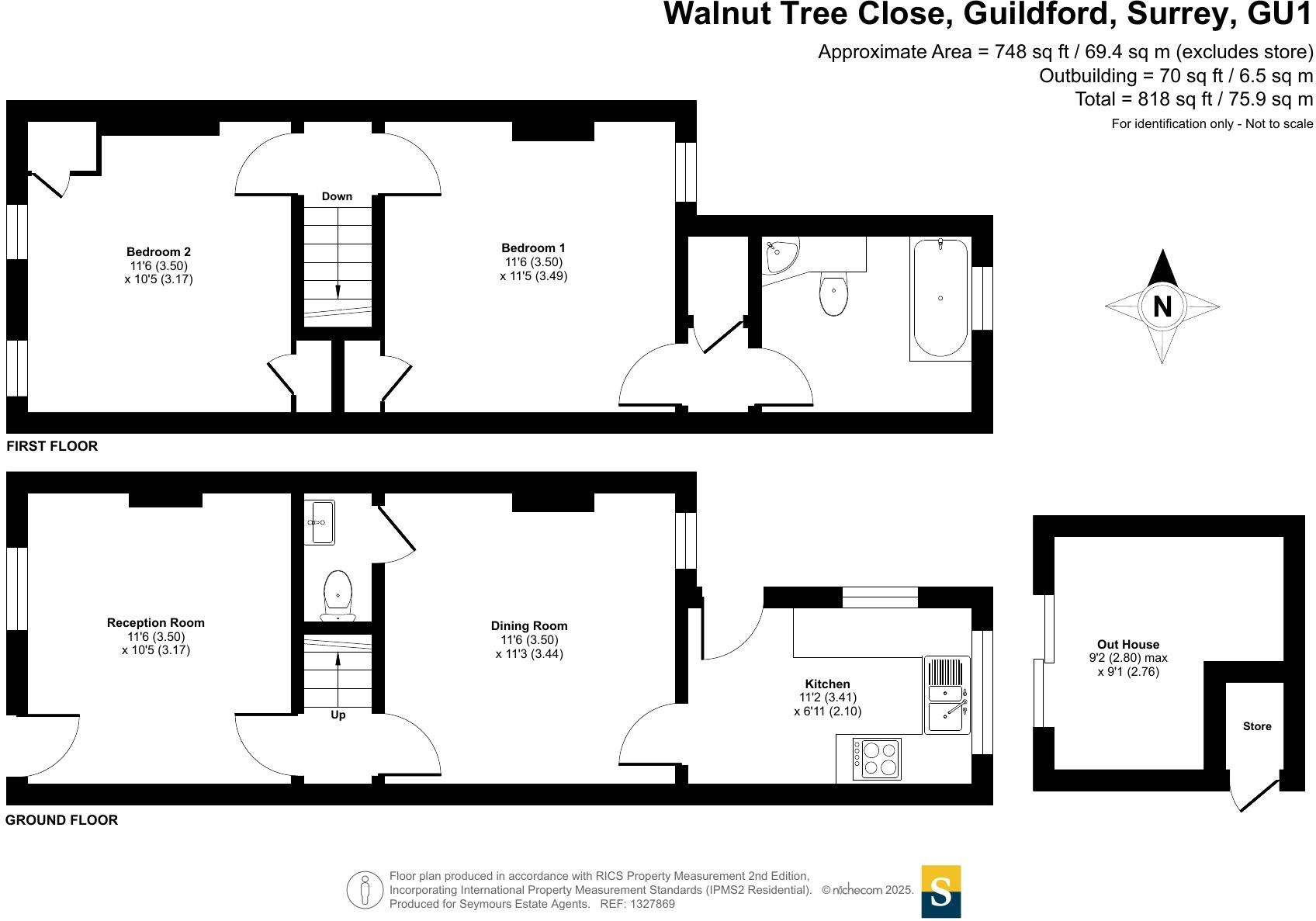 Walnut Tree Close, Guildford, Surrey, GU1 floorplan