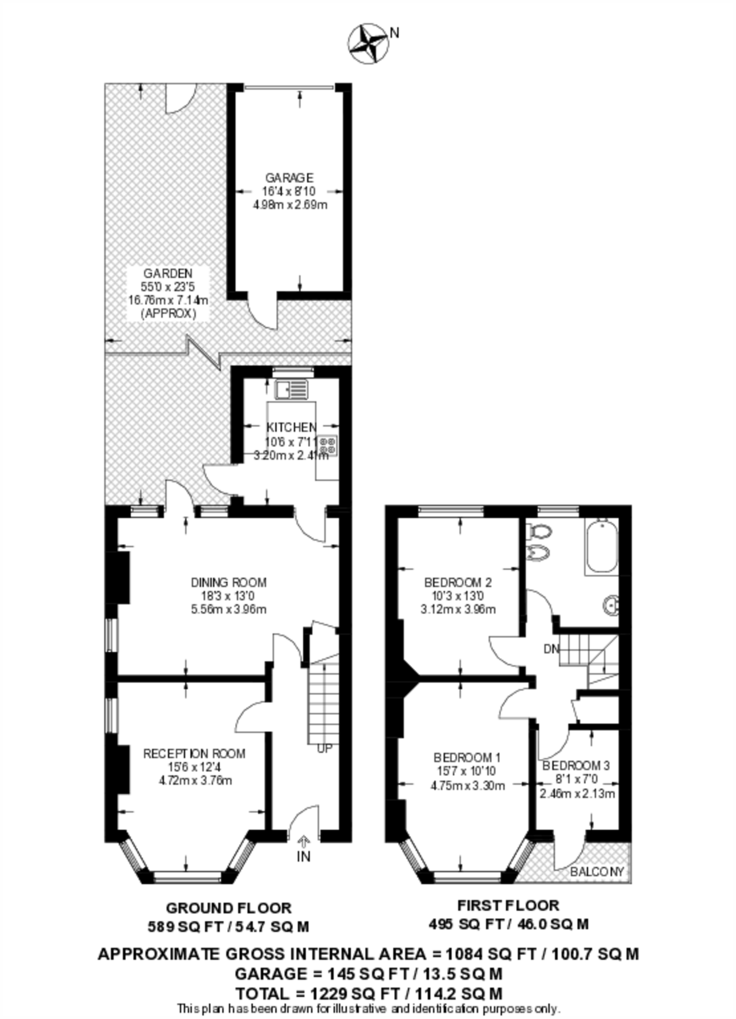 Princes Gardens, Acton, London, W3 floorplan