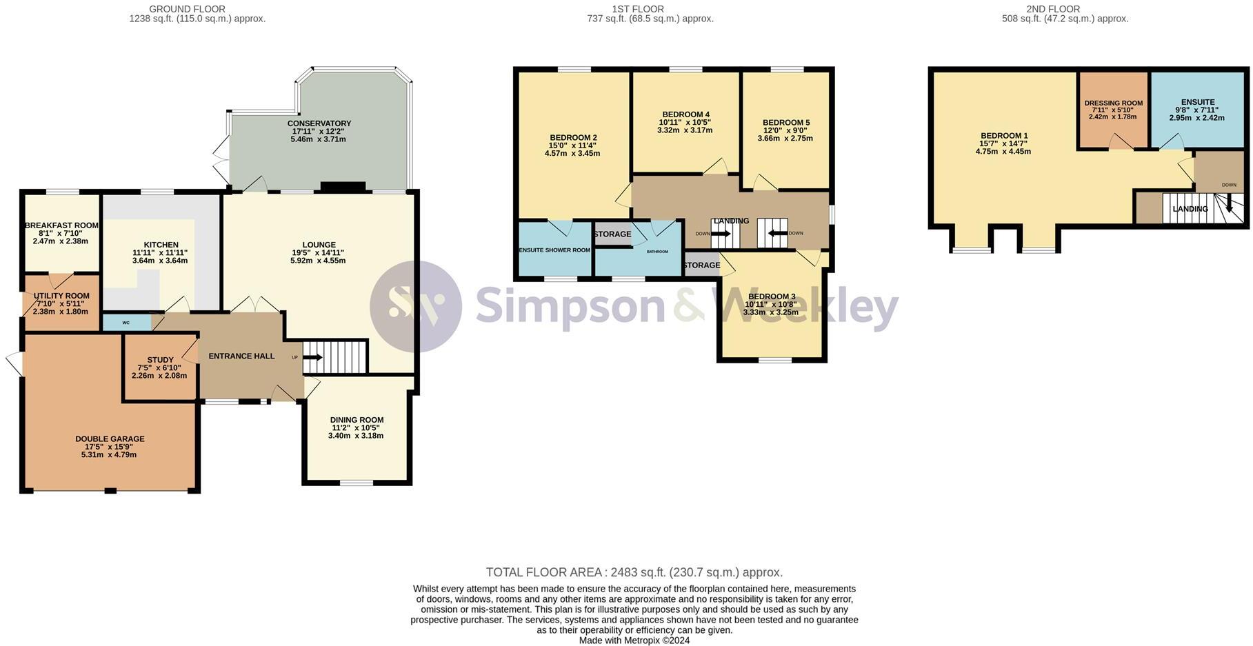 NN10, Restormel Close, Rushden floorplan