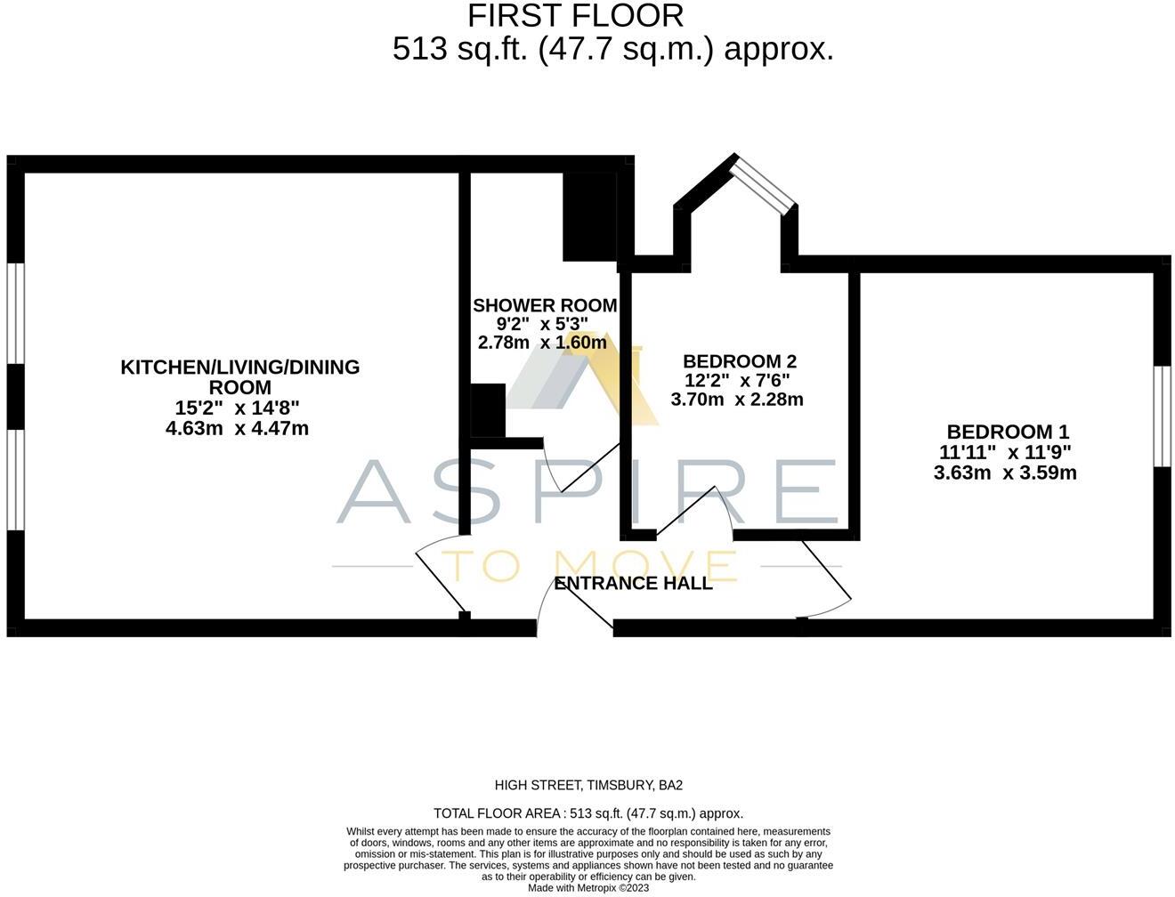 High Street, Timsbury, Bath, BA2 floorplan