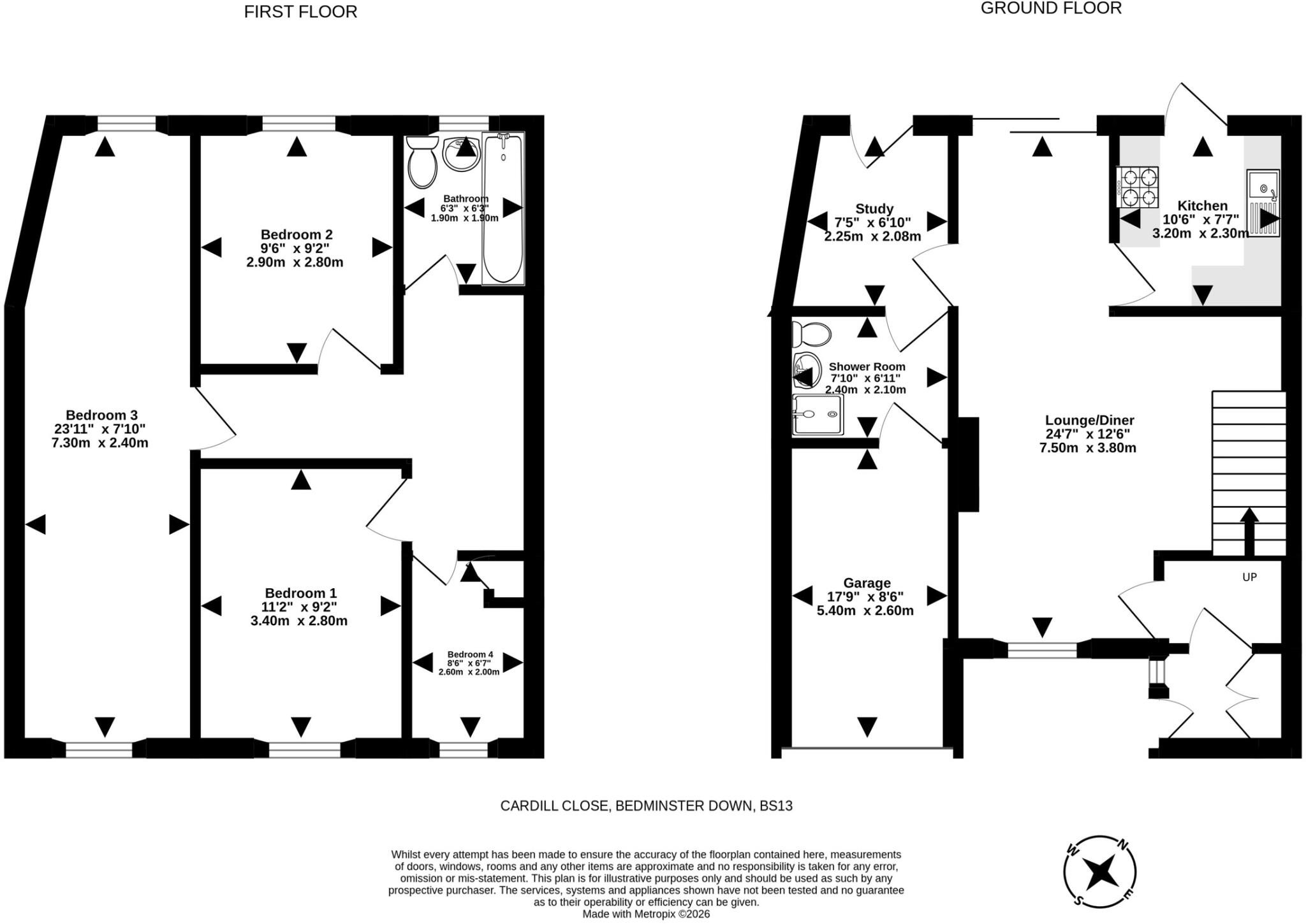 Cardill Close, Bedminser Down, Bristol floorplan