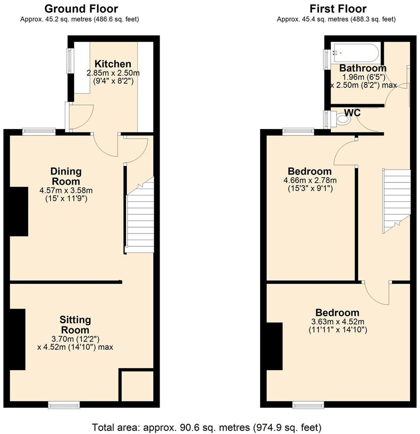 Castle Hill Road, Hindley, WN2 floorplan