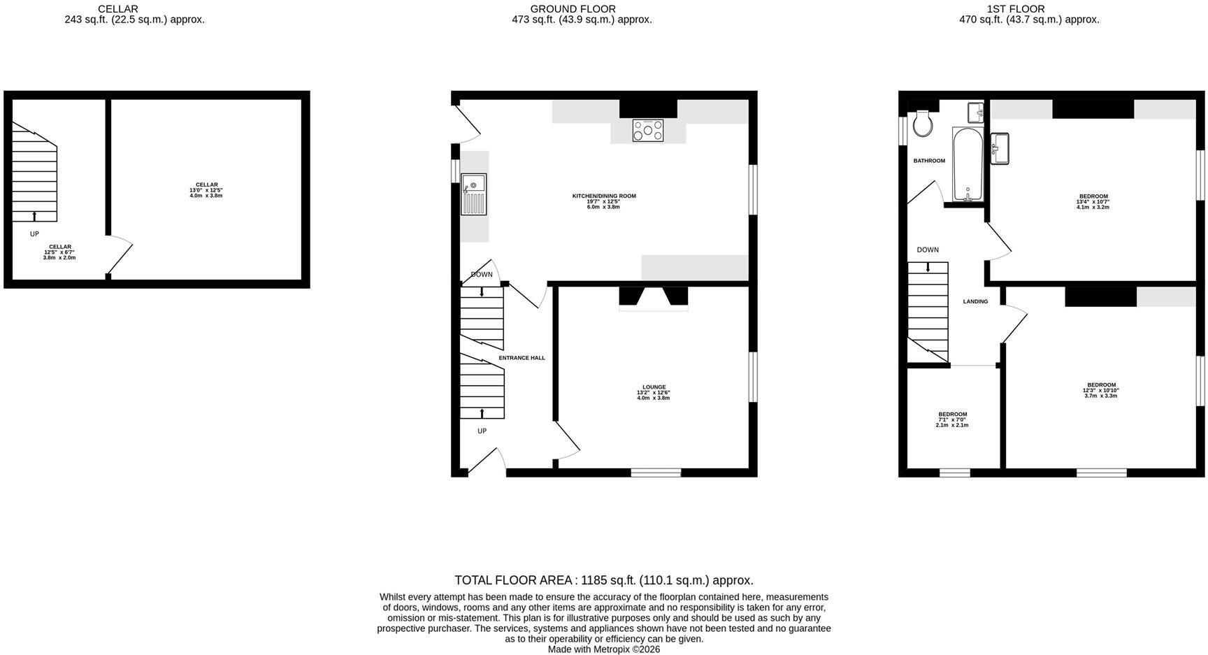 Laburnum Street, Farsley, Pudsey floorplan