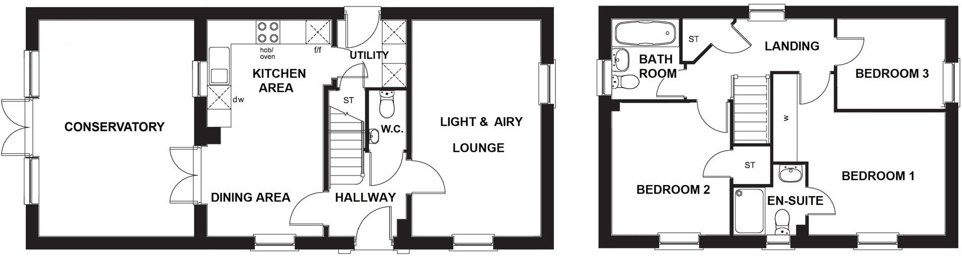Cowdell Grove, Bingham floorplan
