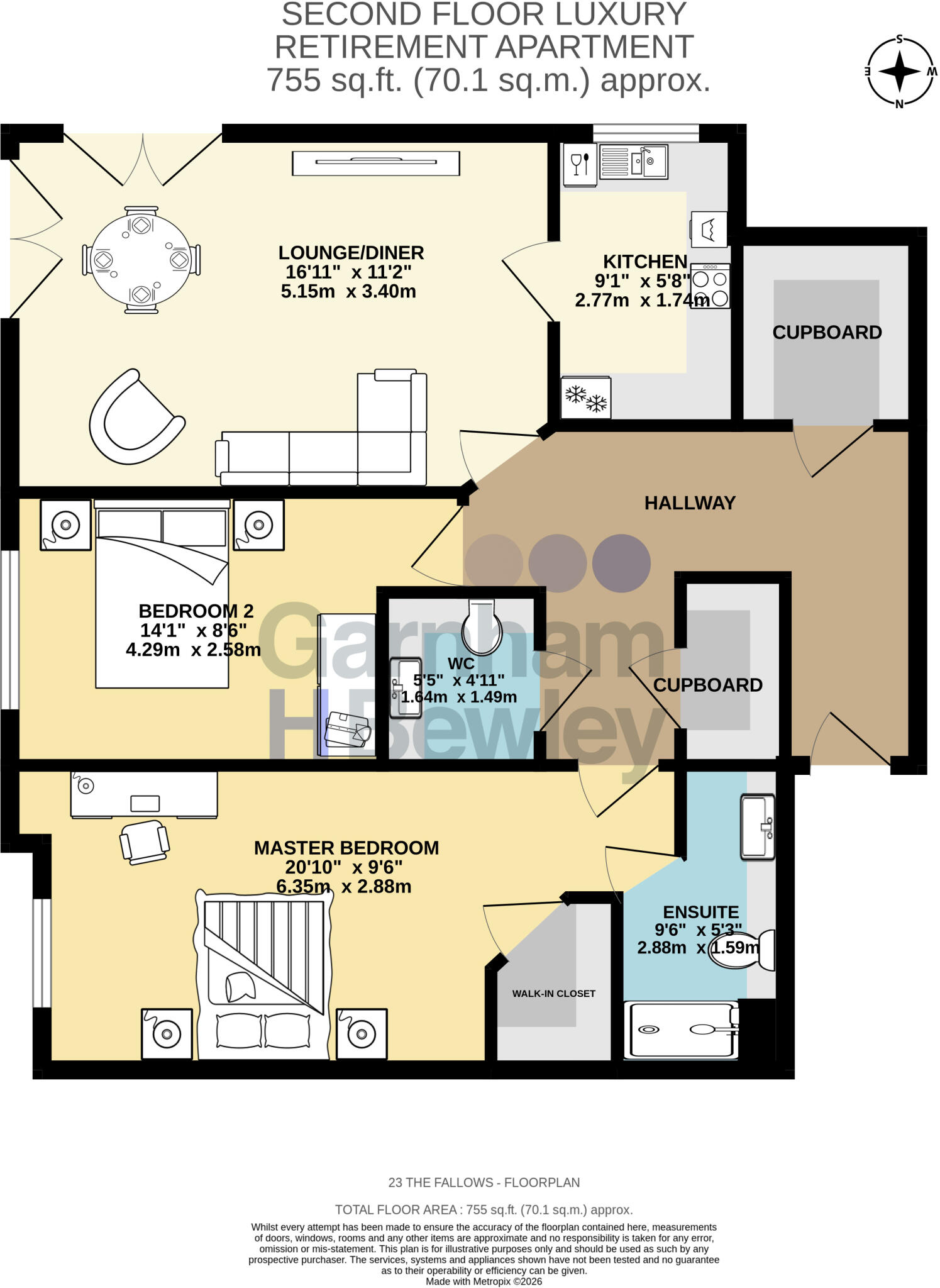 The Fallows, Fairfield Road, East Grinstead, West Sussex floorplan