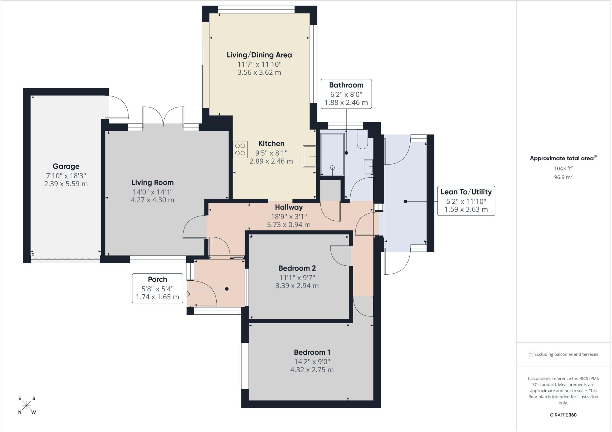 Sutton Close, Hinckley, LE10 floorplan