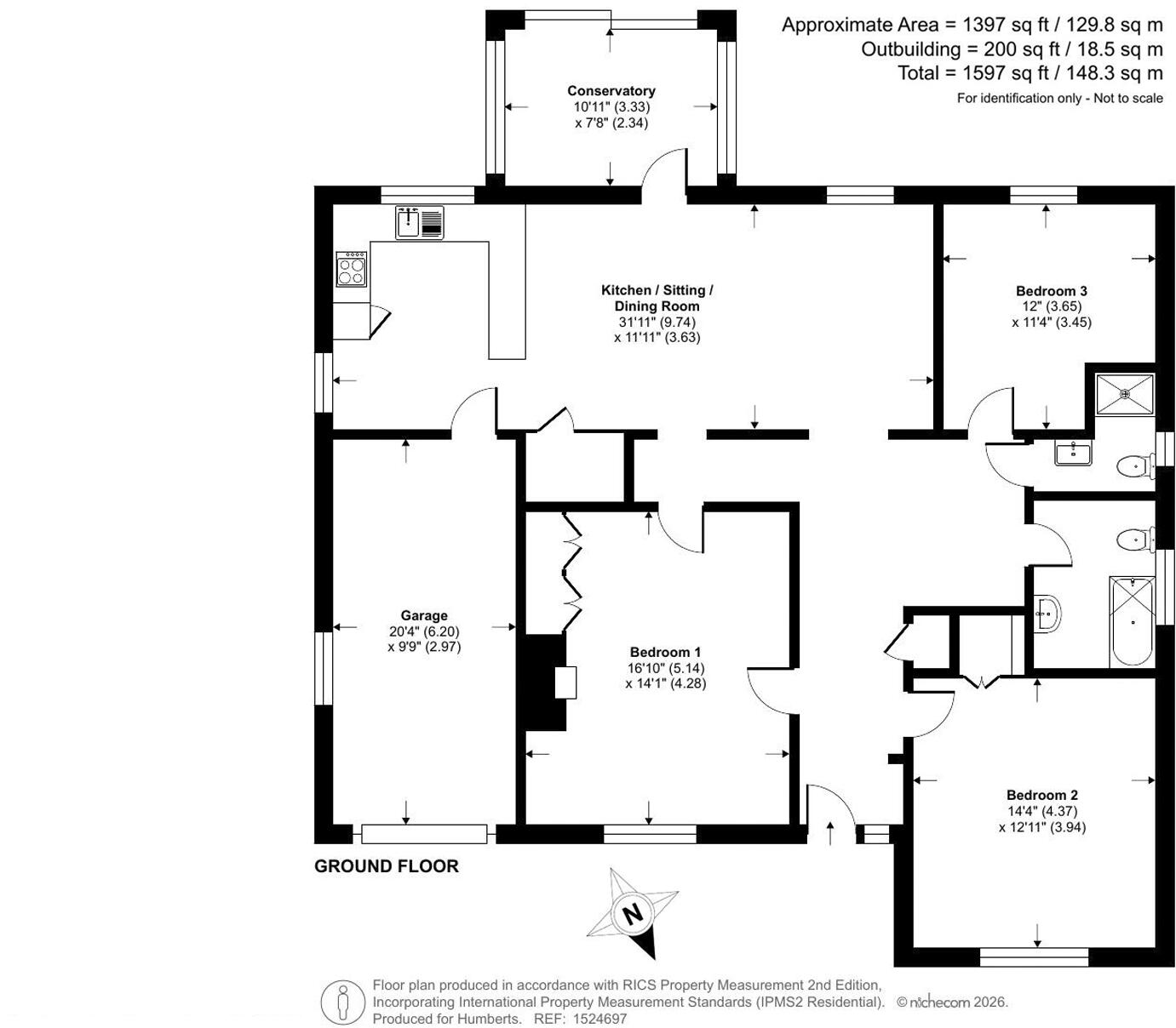 Buckerell, Honiton, Devon floorplan