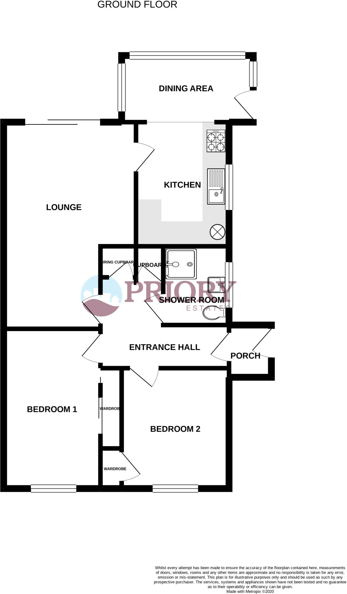 Hillcrest, Kirby-le-soken, Frinton-on-Sea floorplan