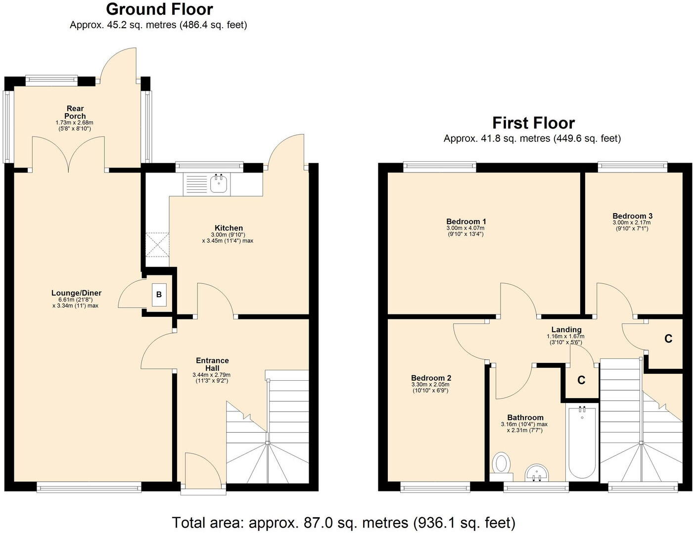 98, Colinton, Skelmersdale, WN8 9AE floorplan