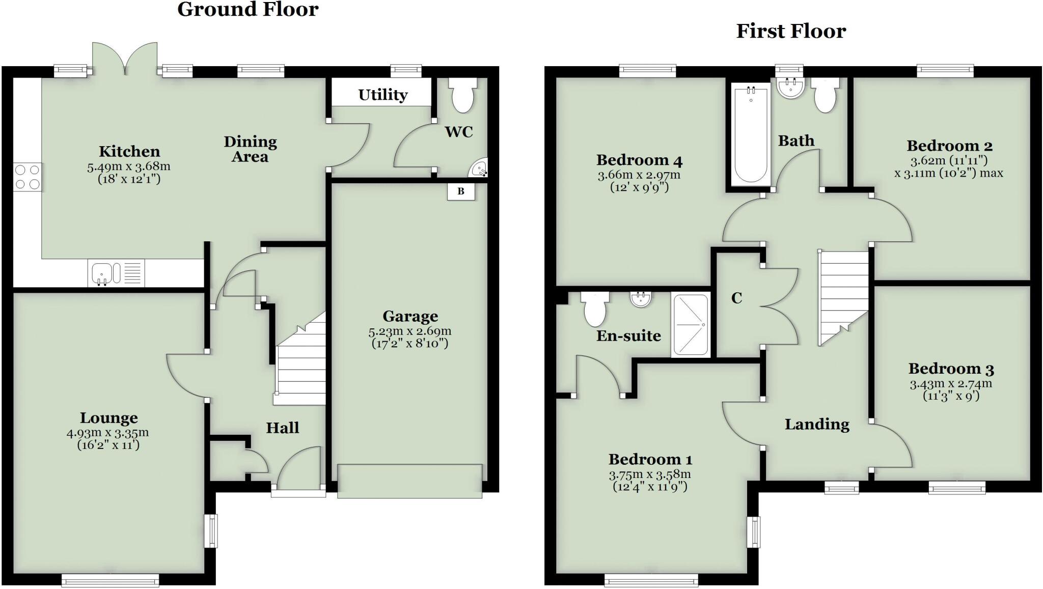 Paddock Rise, East Ardsley floorplan