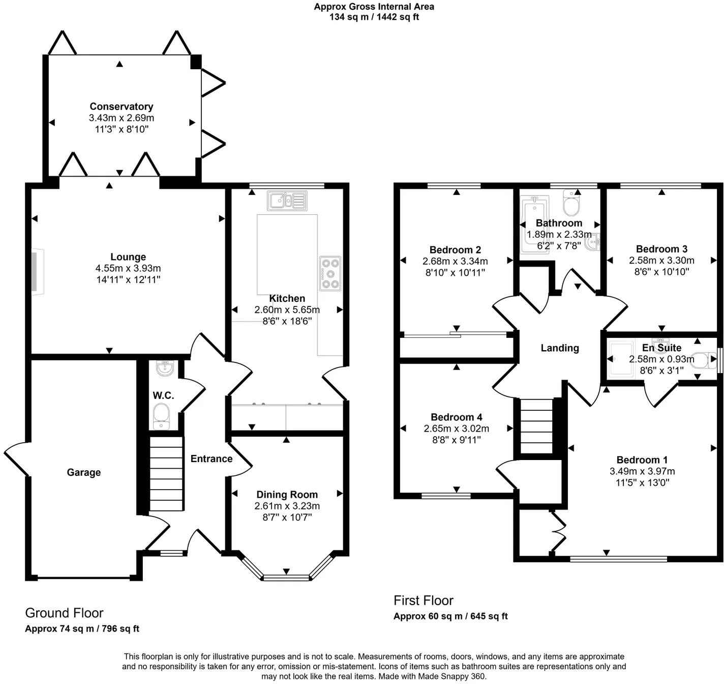 Golygfa Clwyd, Rhyl floorplan