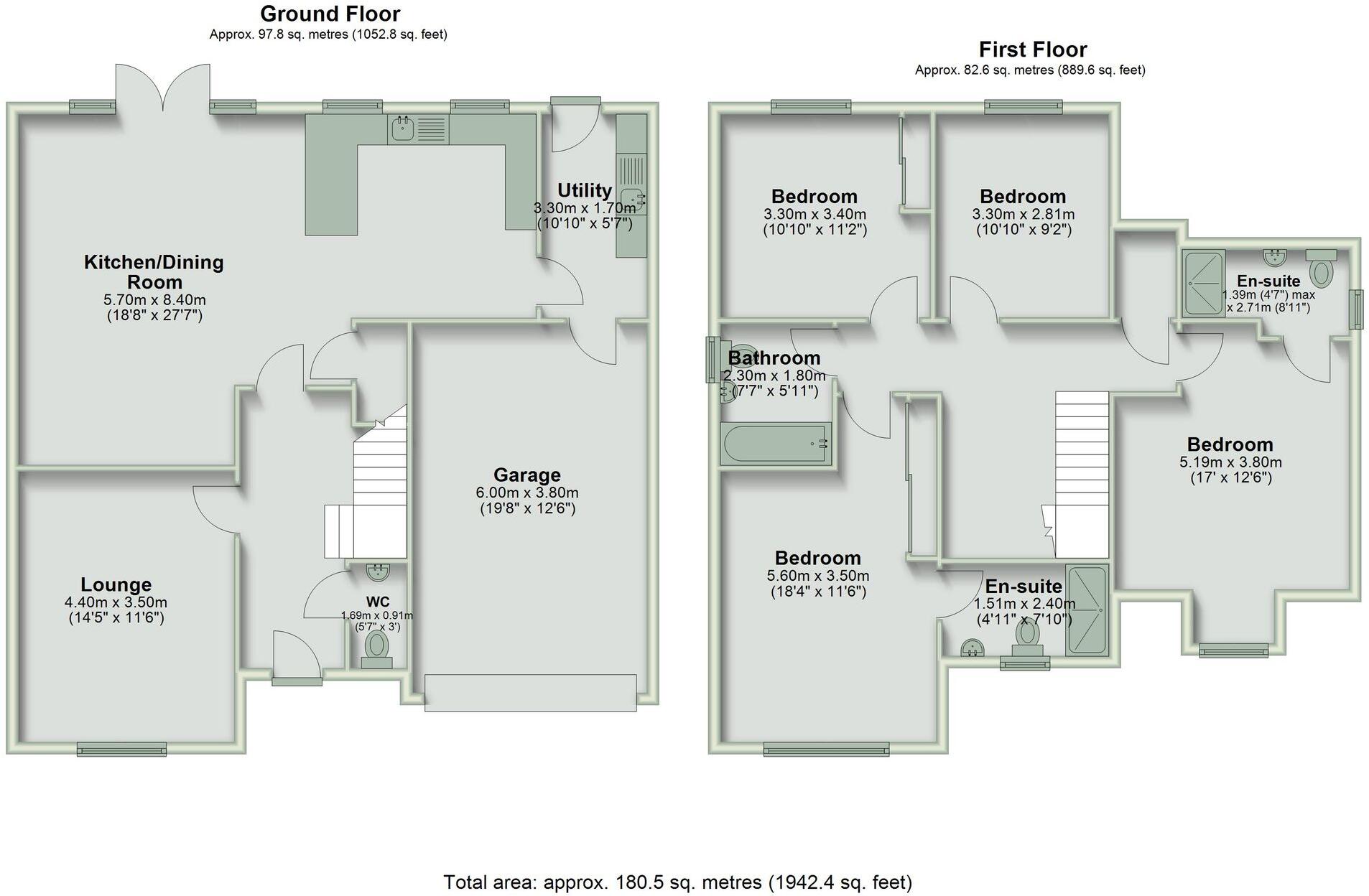 12, Halcyon Place, Hawarden, CH5 floorplan