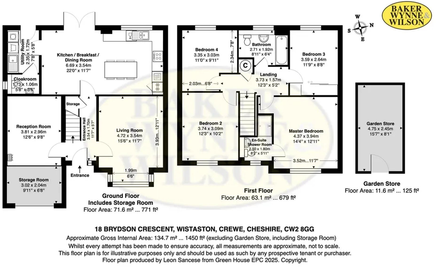 Brydson Crescent, Wistaston, CW2 floorplan