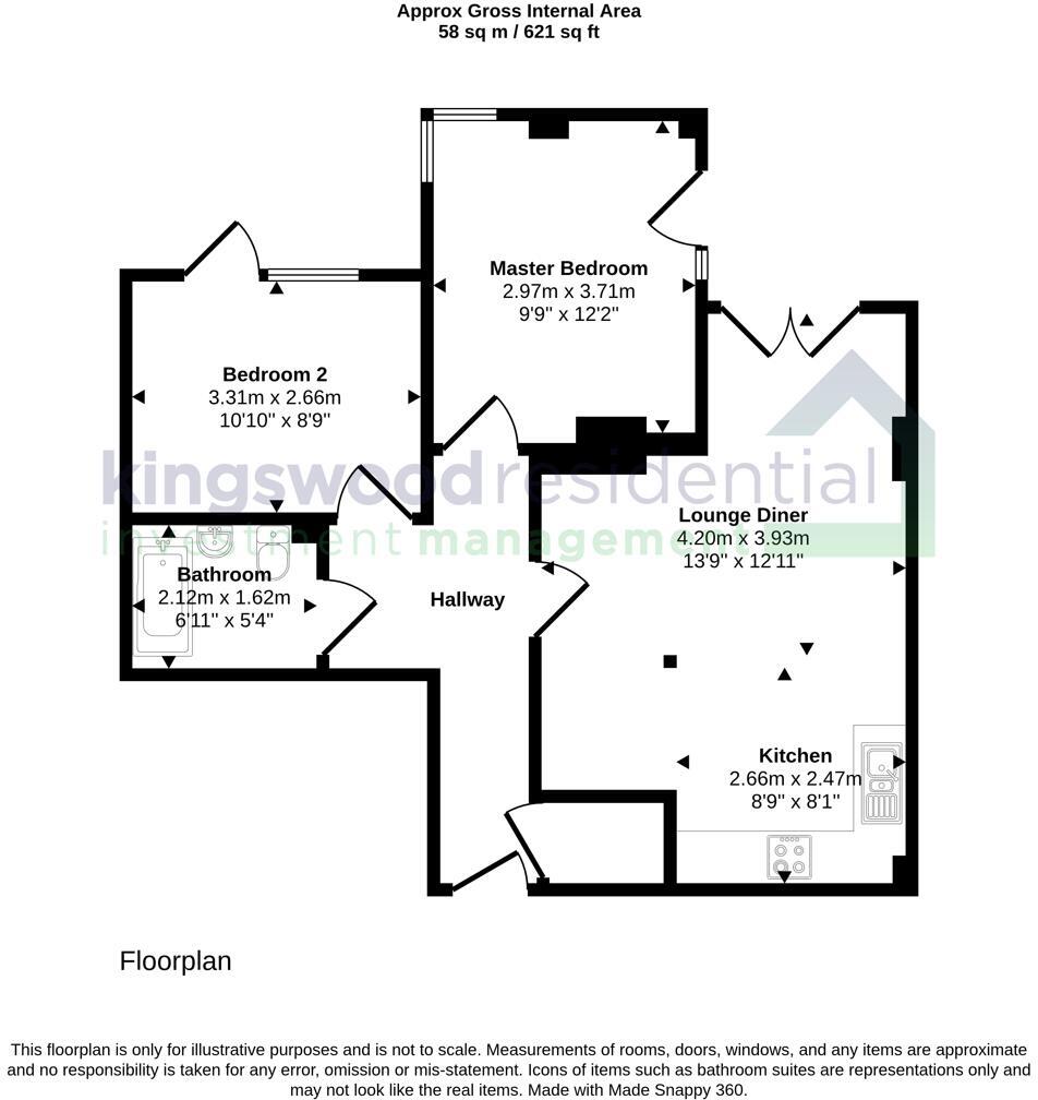 Cymbeline House, 26 Shakespeare Street, Nottingham, NG1 4FQ floorplan